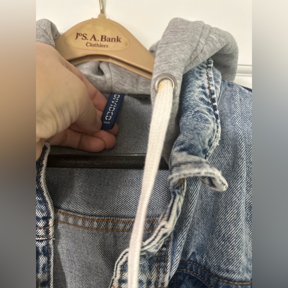 H&M “Divided” Gray/Blue Jean Jacket Unisex Adults Size Medium - Picture 2 of 10